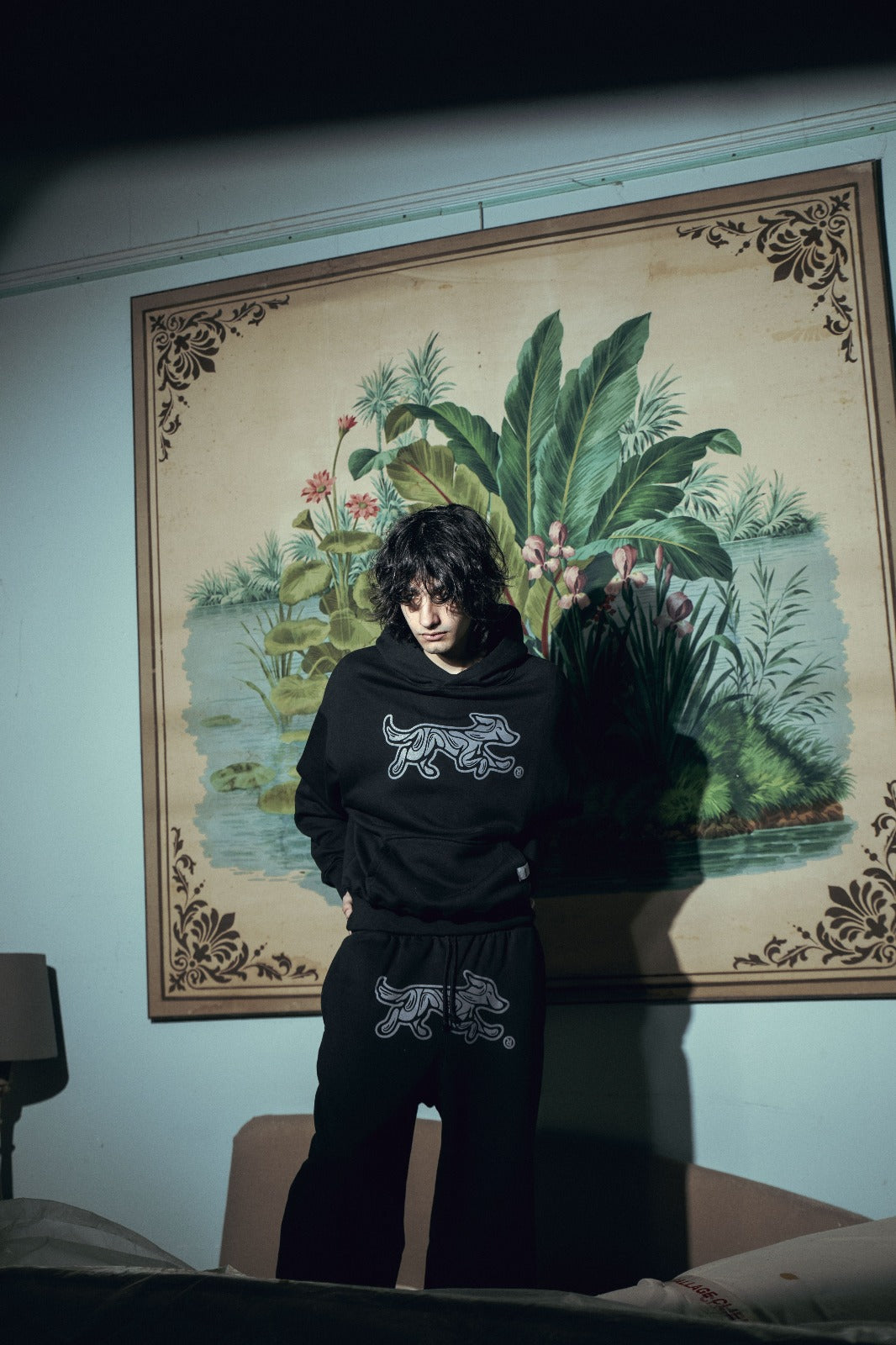 Pantalon Felpa Bossio x Tranca (Negro)