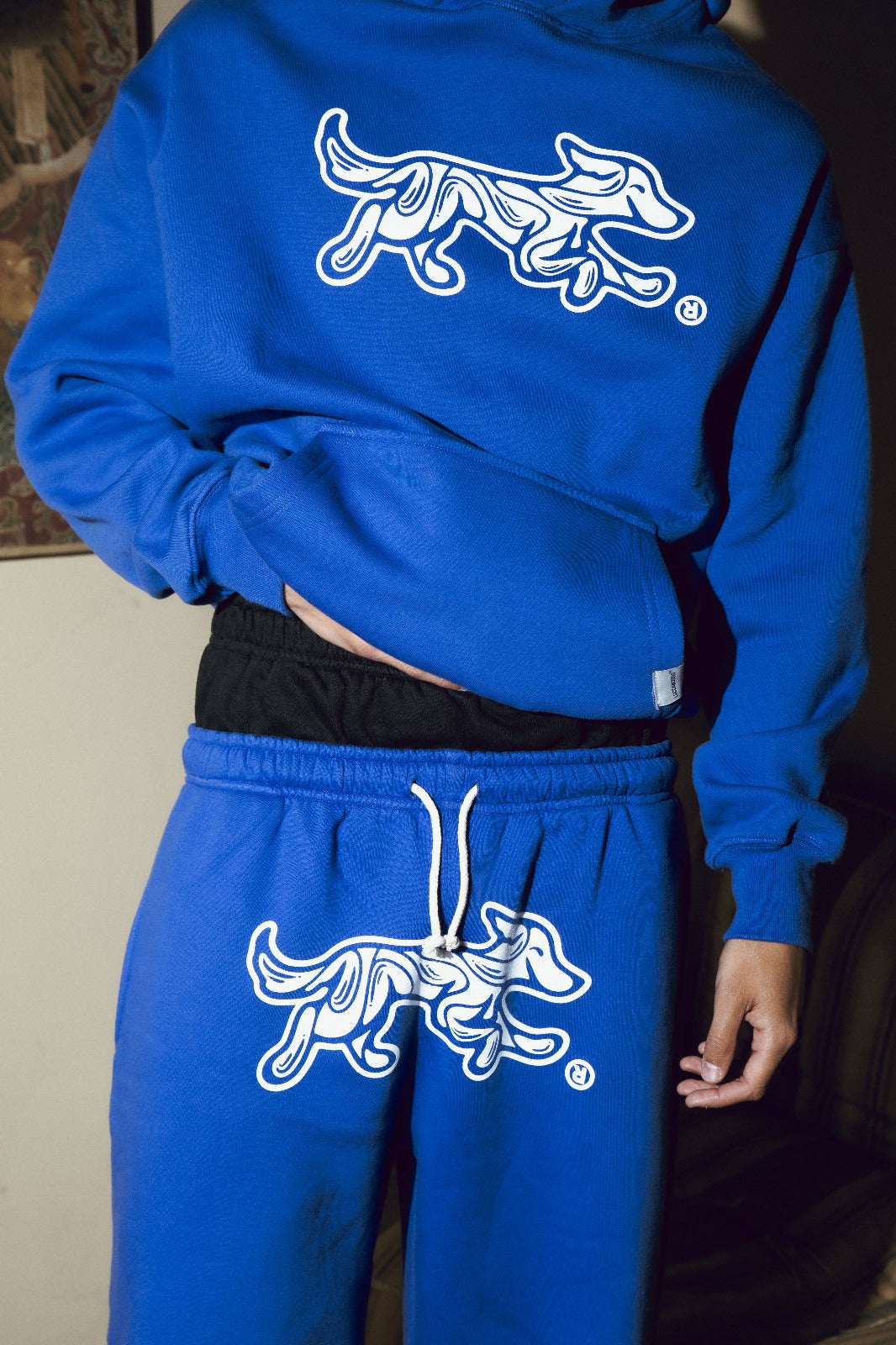 Pantalon Felpa Bossio x Tranca (Azul)