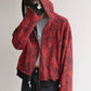 Hoodie Full Zip Reversible "Armadura" Rotten x Bossio (Negro x Rojo)