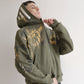 Hoodie Full Zip Reversible "Armadura" Rotten x Bossio (Oliva x Beige)