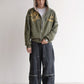 Hoodie Full Zip Reversible "Armadura" Rotten x Bossio (Oliva x Beige)
