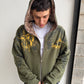 Hoodie Full Zip Reversible "Armadura" Rotten x Bossio (Oliva x Beige)
