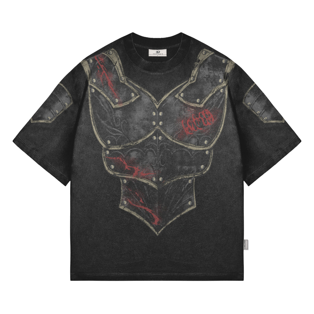 Remera "Armadura" Rotten x Bossio (Negra)