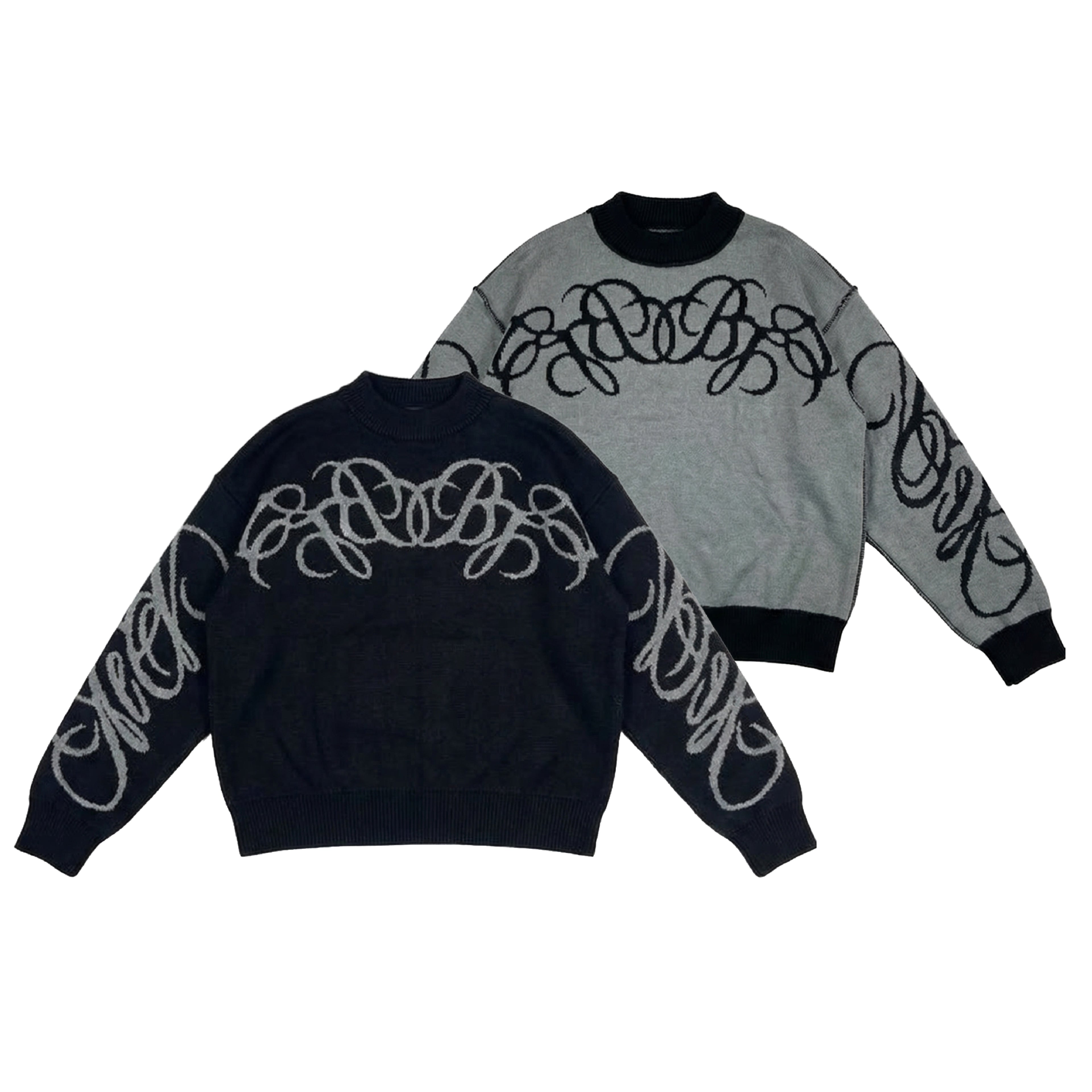 Sweater Reversible "SLEPAK" (Negro x Gris)