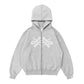 Hoodie Zip "Punto Com 18" (Gris)