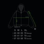 Hoodie Zip "Hoja de Acanto" (Bordo)