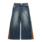 Jean "Nudos de Archibald" (Azul Washed Verde)