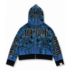 Full Zip Hoodie Tejido "Knox" (Azul)