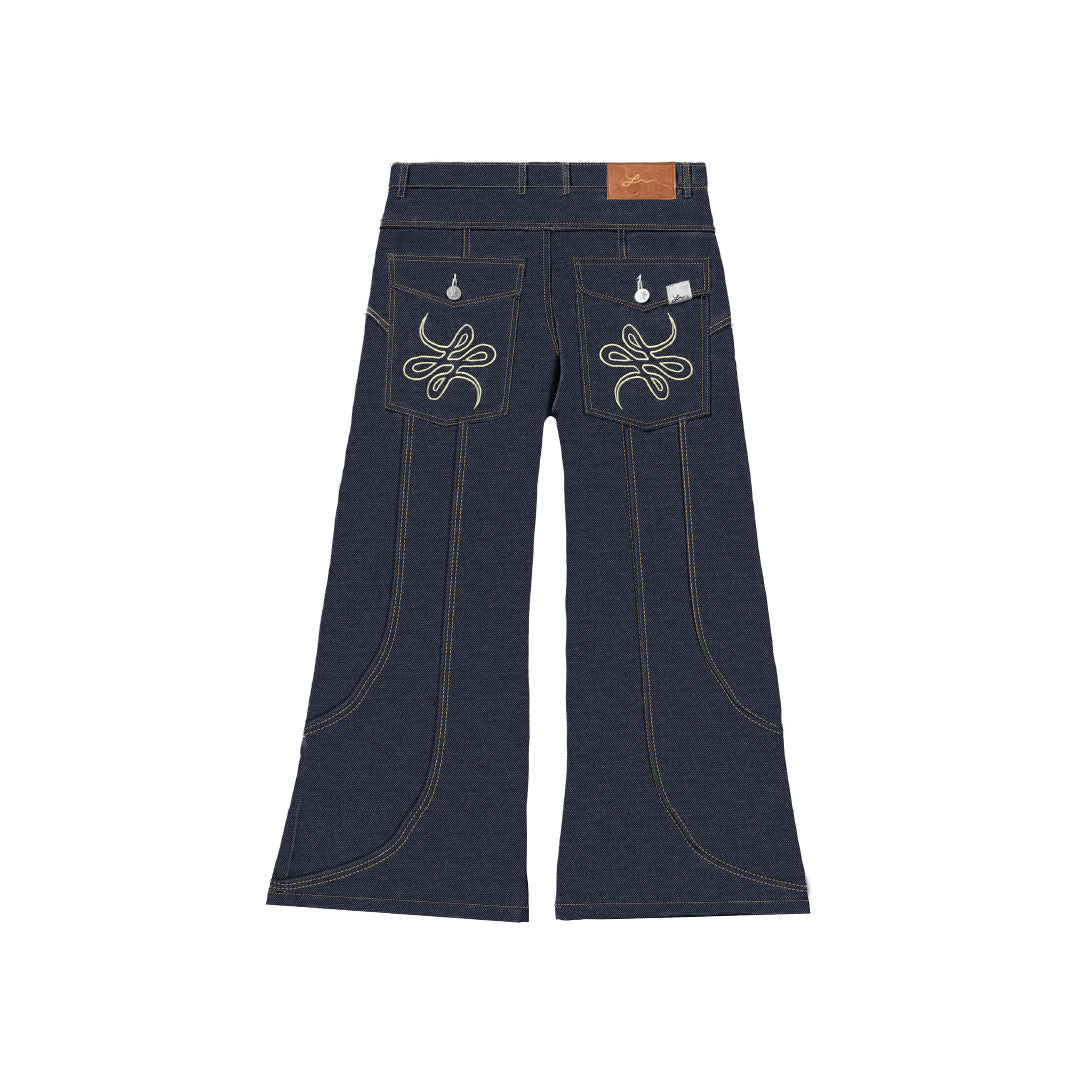 Pantalón Raw Denim "La Parábola" (Azul)