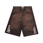 Bermuda Jean Baggy “Barroco” (Lavado Marrón)