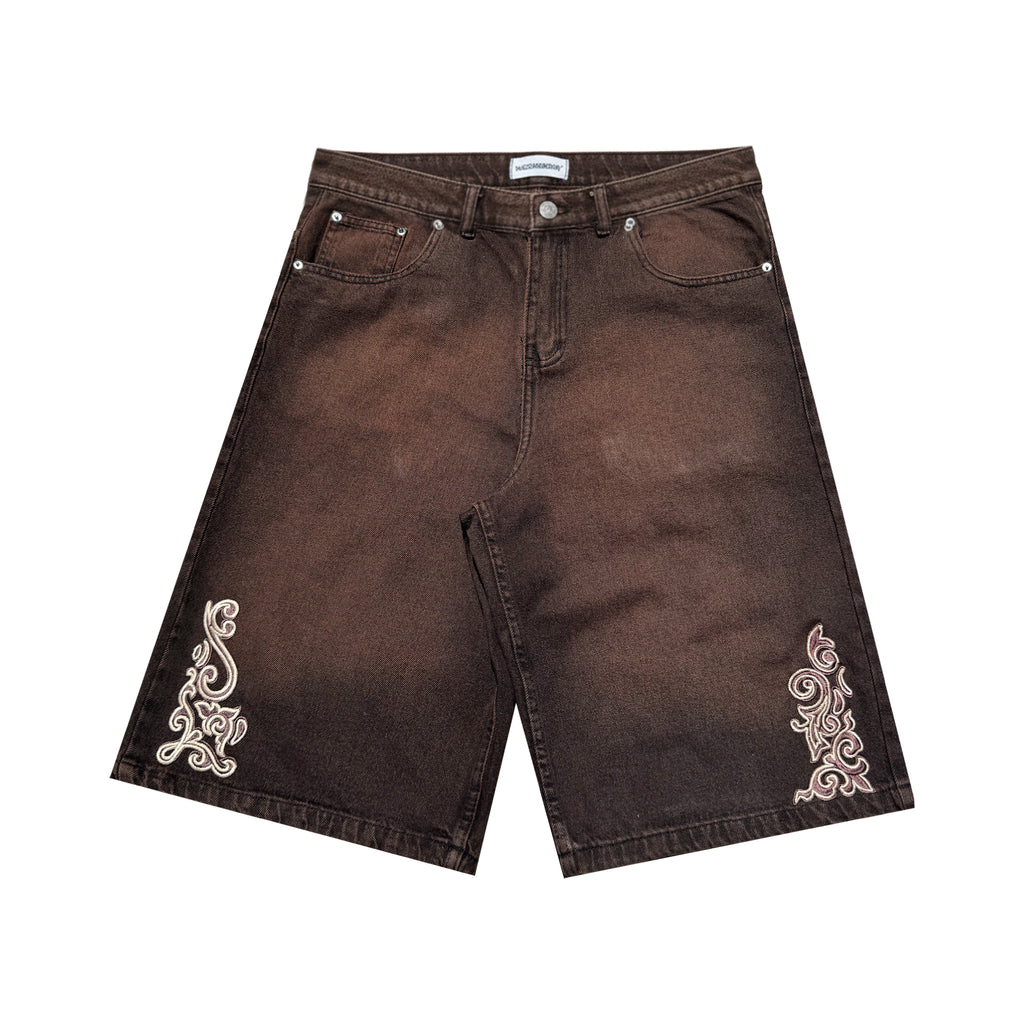Bermuda Jean Baggy “Barroco” (Lavado Marrón)