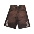 Bermuda Jean Baggy “Barroco” (Lavado Marrón)