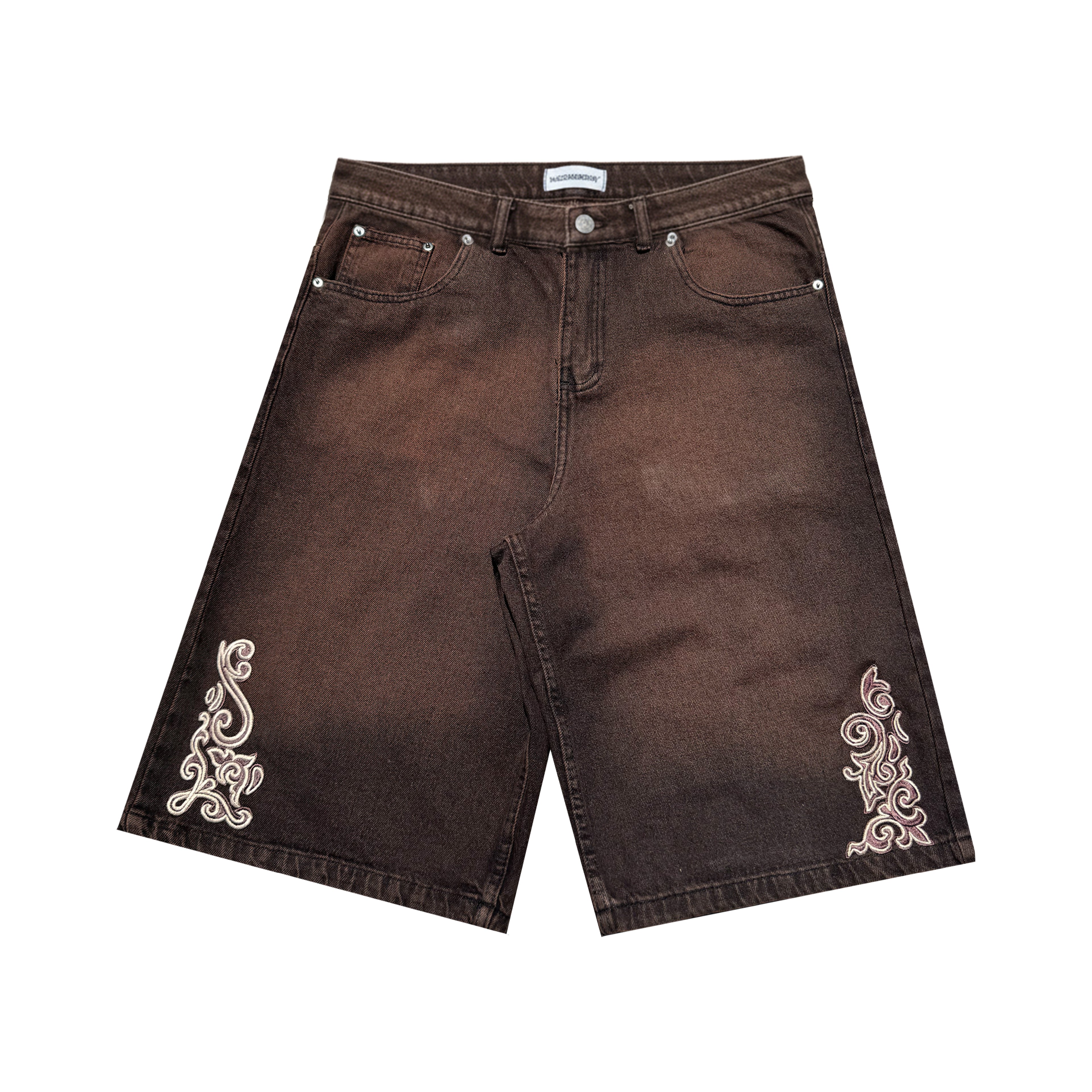 Bermuda Jean Baggy “Barroco” (Lavado Marrón)