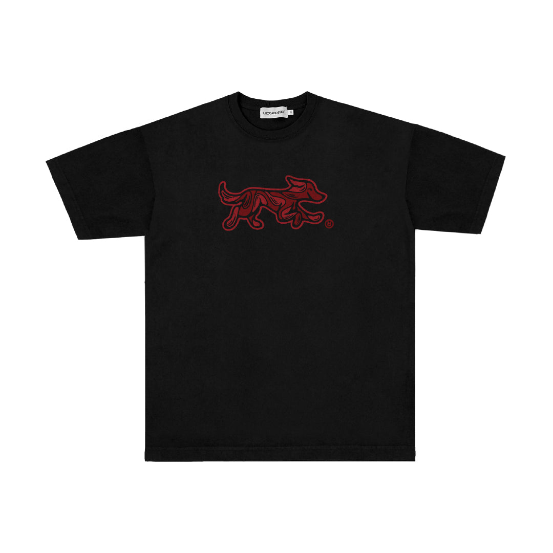 Remera Bossio x Tranca (Negro x Salmòn)