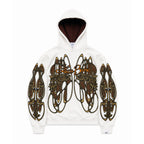 Hoodie "Nudos de Archibald" (Blanco/Crema) - M.V.