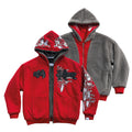 Campera Reversible Fur "Voynich" (Rojo) - M.V.