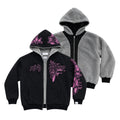 Campera Reversible Fur "Voynich" (Rosa x Negro) - M.V.