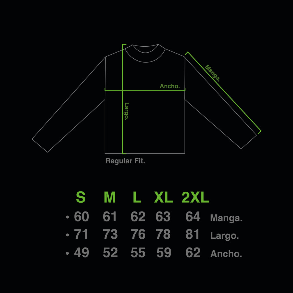 Remera Manga Larga "BiGrama" (Negro)