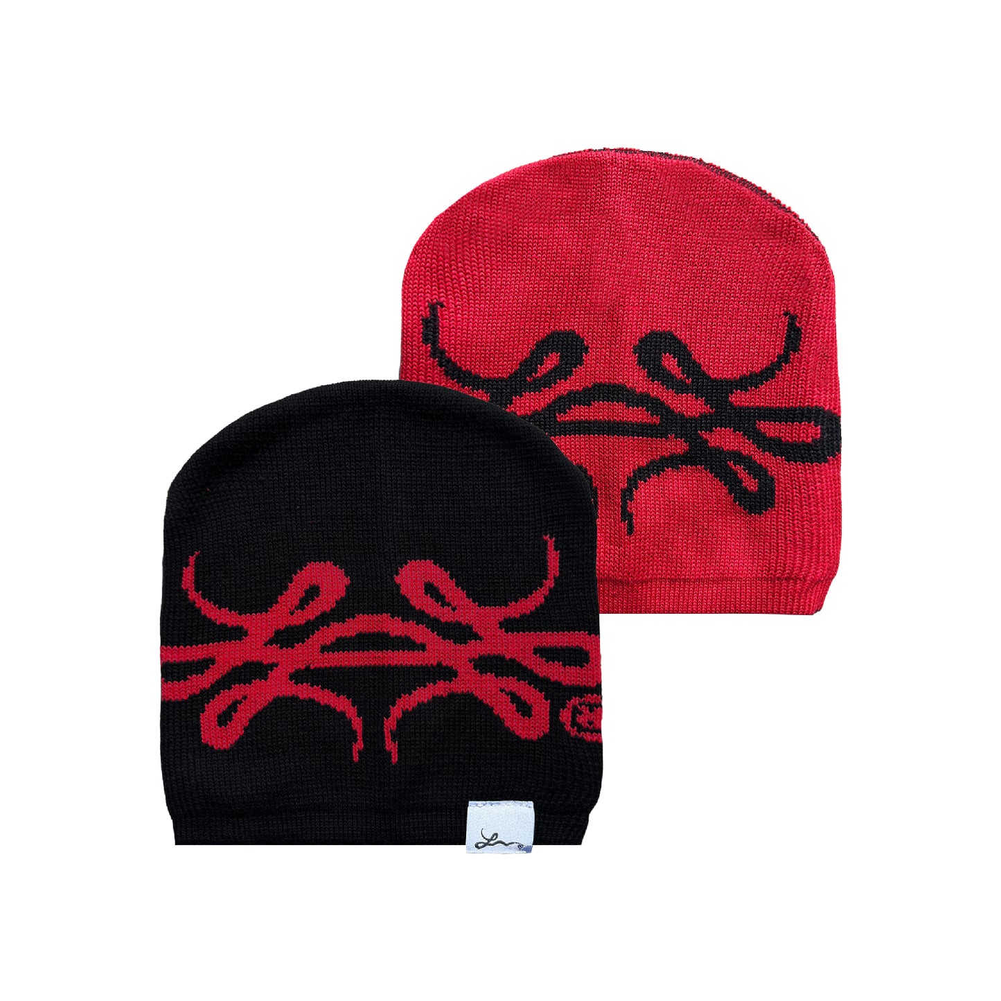 Benie Reversible (Negro y Rojo)