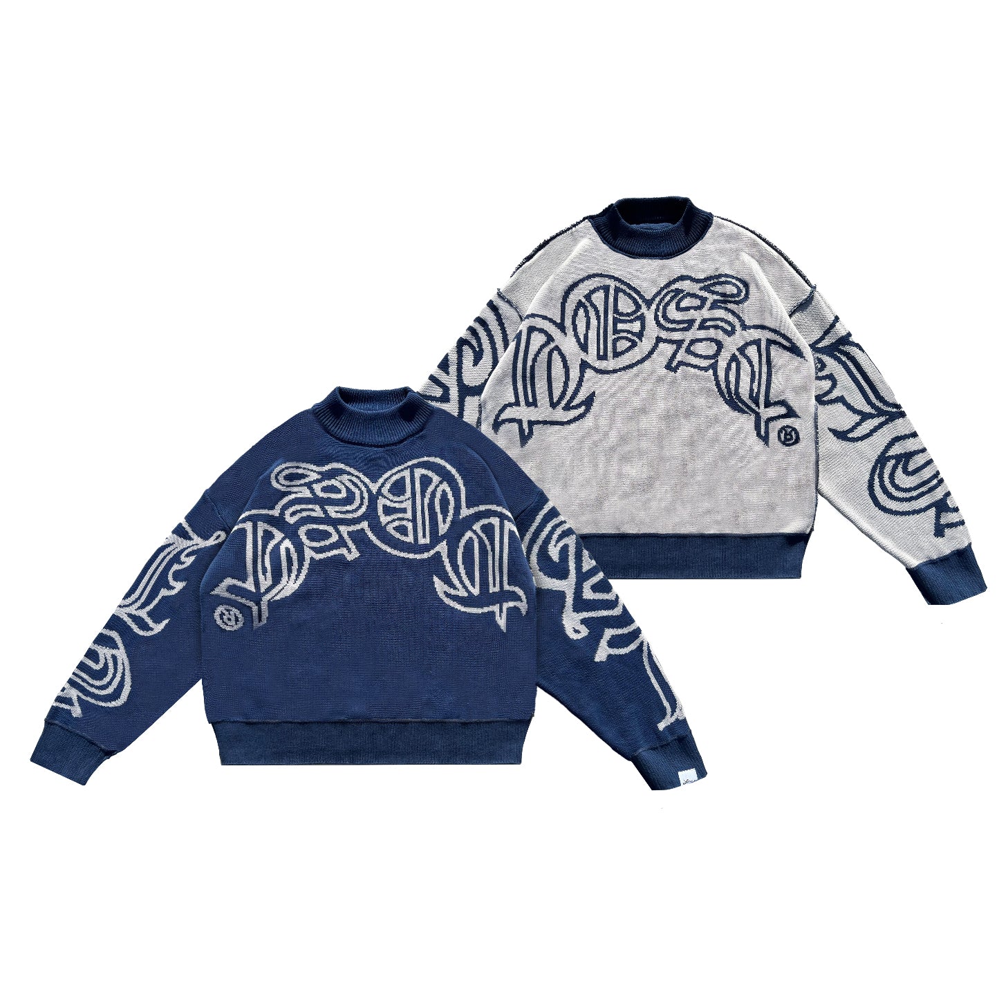 Sweater Reversible "SLEPAK" (Azul x Gris)
