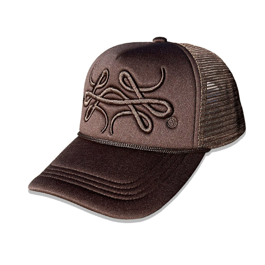 Gorra Trucker Marrón "Trigrama"