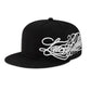 Gorra Plana Bordada "South Bossio" Negra
