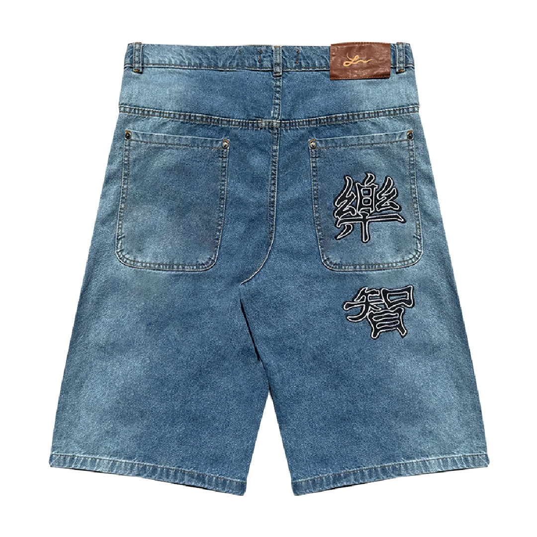 Bermuda Jean Baggy “Contradicción Oriental” Vol.3 (Washed Celeste Lateral)