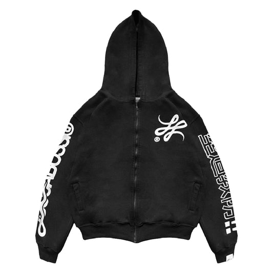 Zip Hoodie Contradicción Oriental Vol. 4 (Negro)