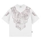Remera "Armadura" Rotten x Bossio (Blanco)